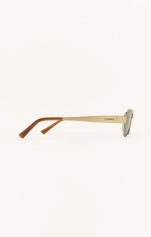 Z Supply Palisades Sunglasses in Gold Grey