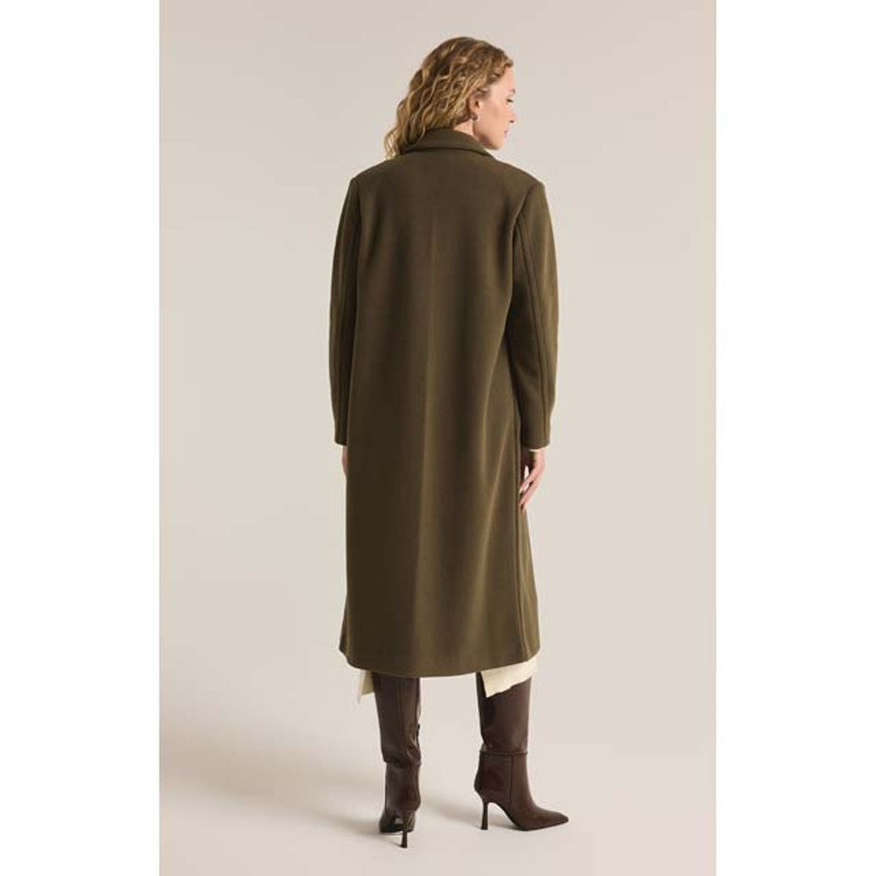 Z Supply Conway Coat in Grape Leaf Green