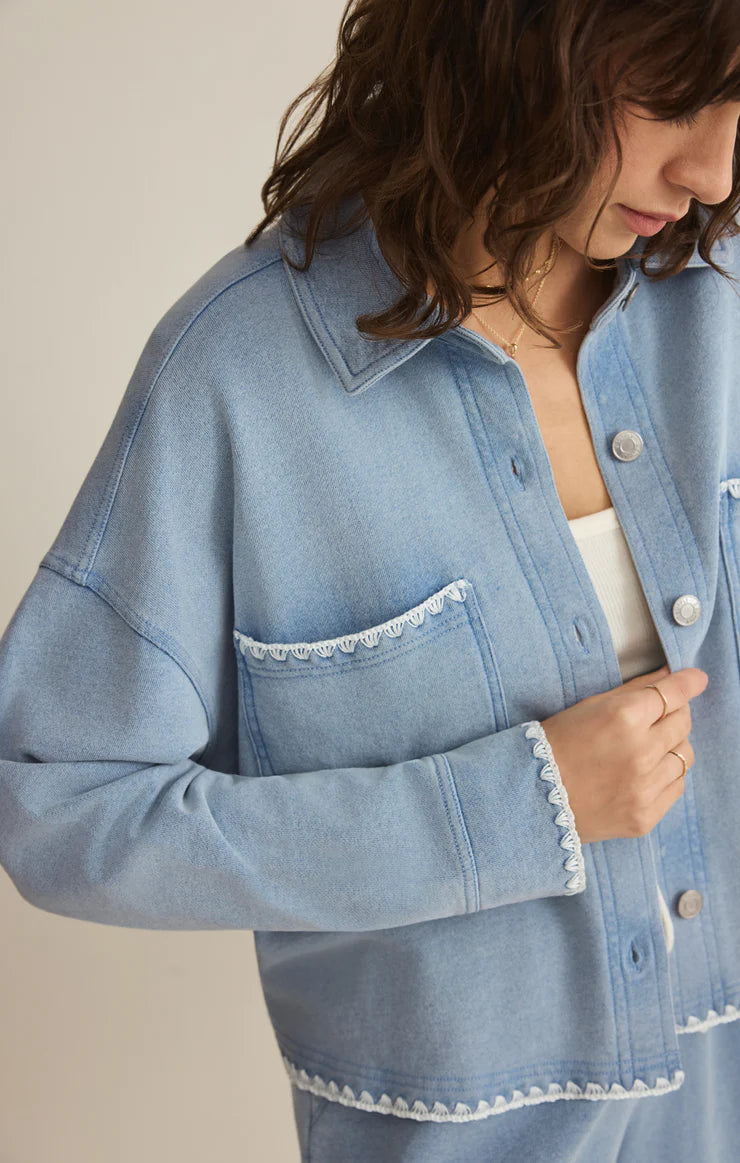 Z Supply  All Day Crop Whipstitch Jacket