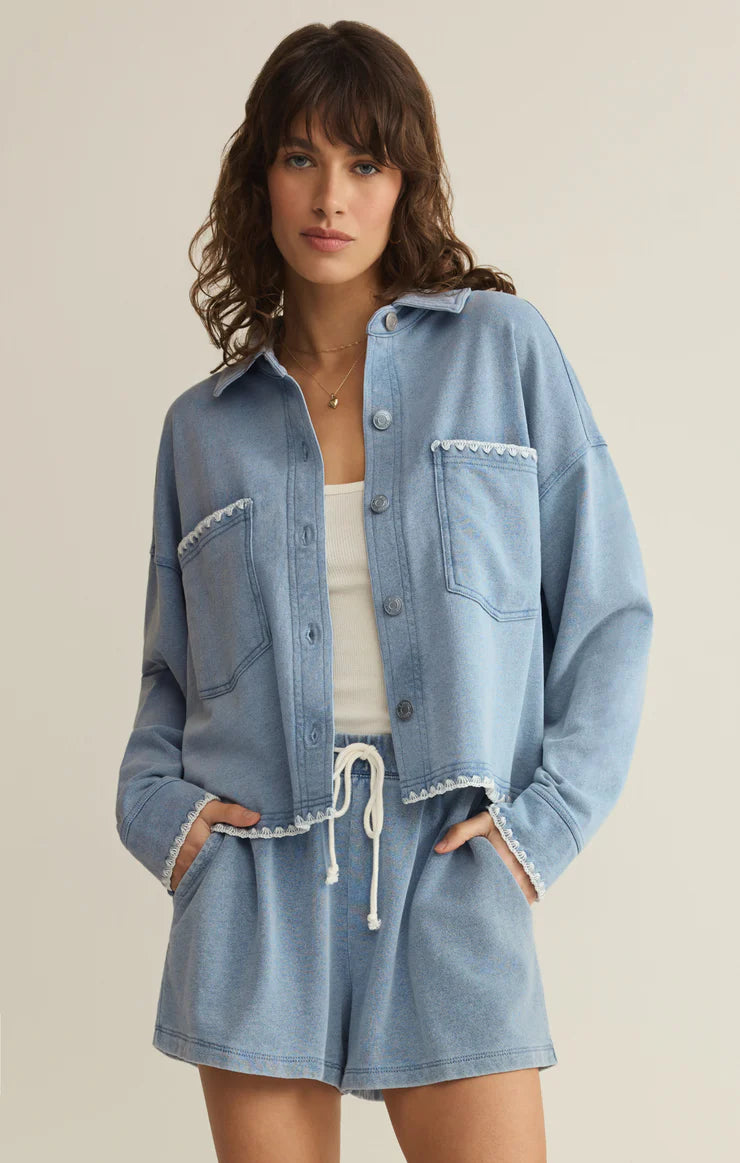 Z Supply  All Day Crop Whipstitch Jacket