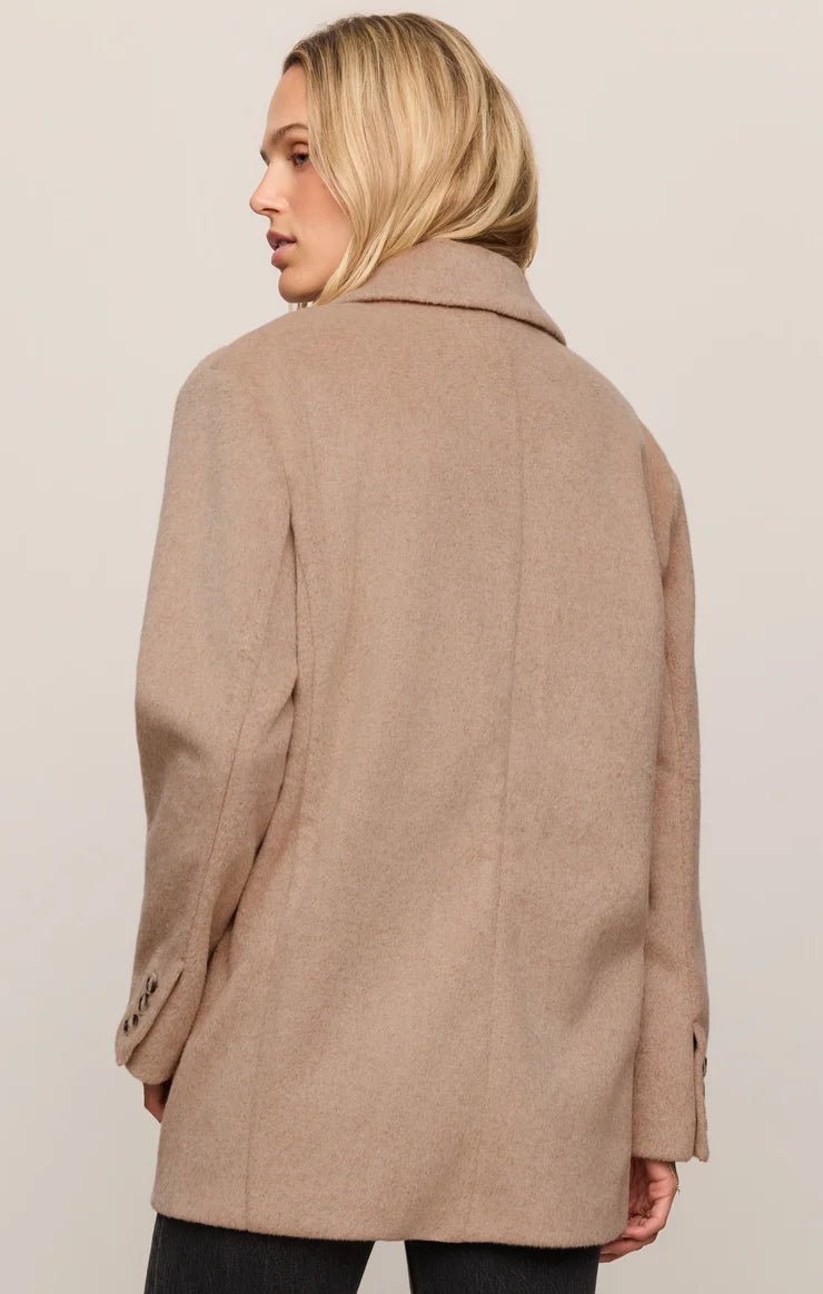 Z Supply Hutton Oversize Blazer in Classic Camel