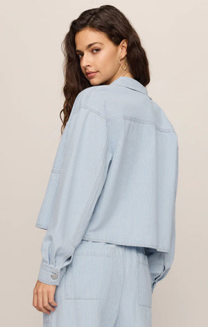 Z Supply Erin Seaboard Stripe Railroad Jacket