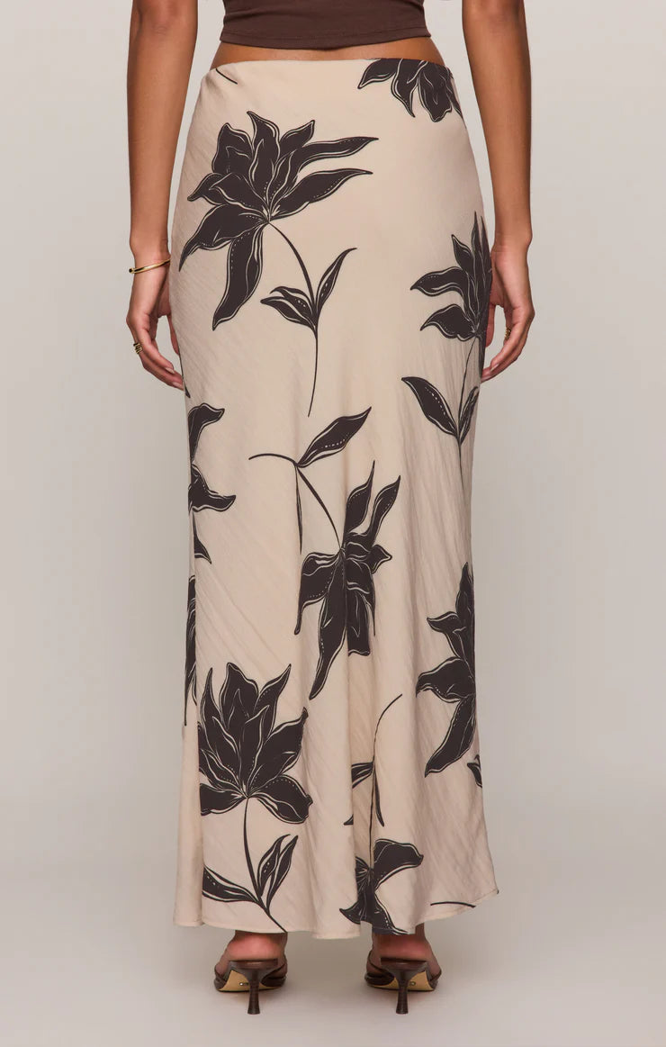 Z Supply Europa Clem Floral Skirt in Ecru