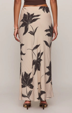 Z Supply Europa Clem Floral Skirt in Ecru