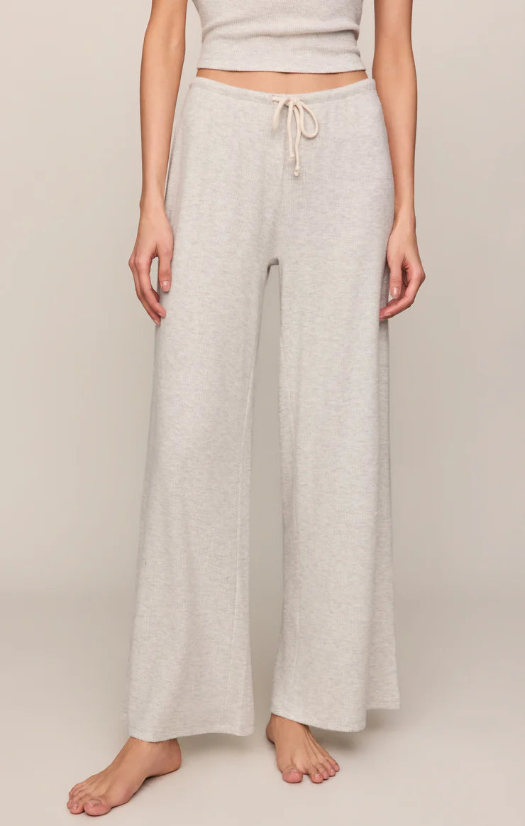 Z Supply Feather Grey Waffle Pant