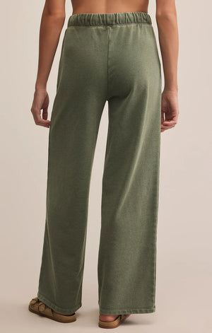 Z Supply Hunter Green Knit Pant