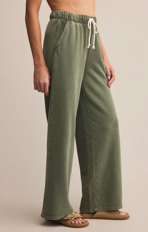 Z Supply Hunter Green Knit Pant