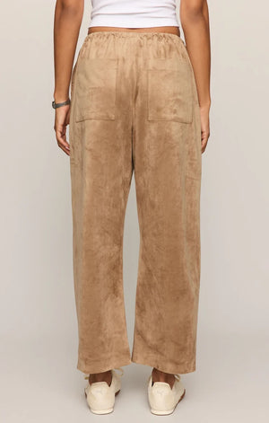 Z Supply Drift Suede Pant in Light Sand
