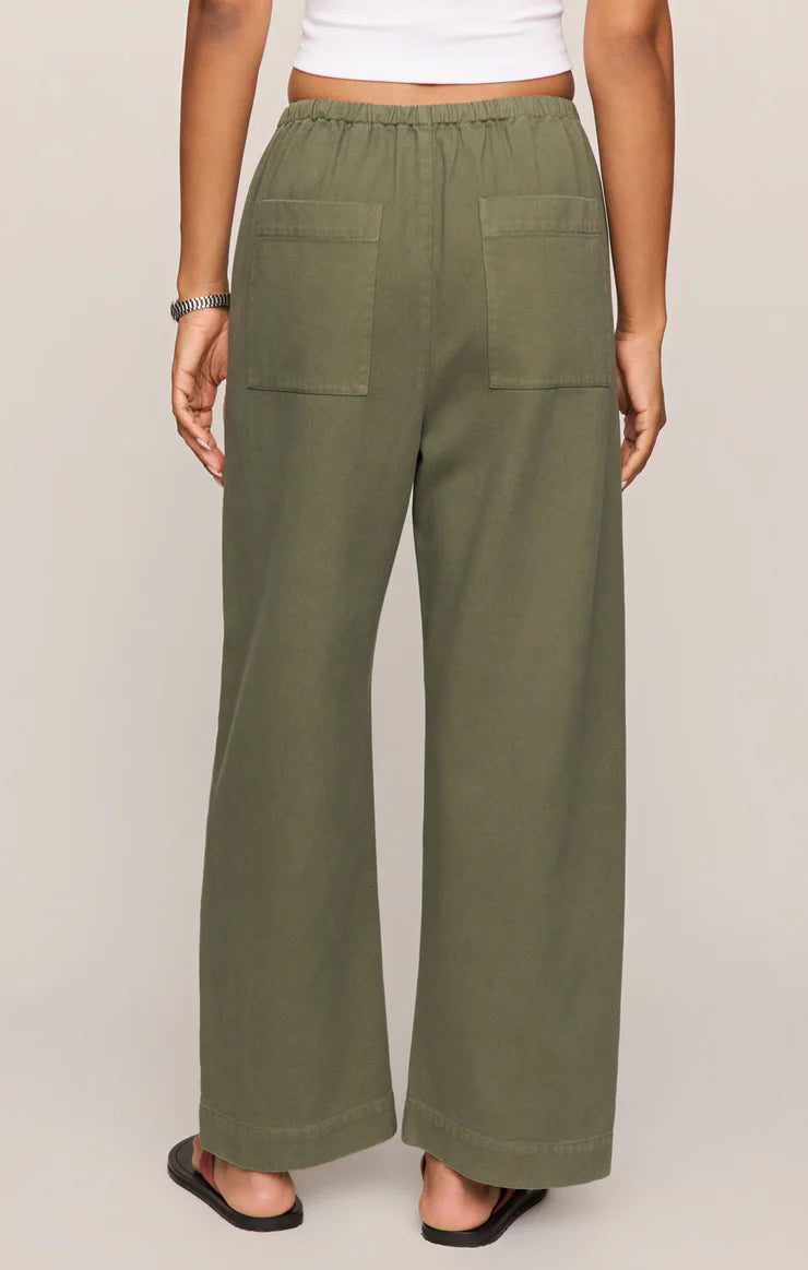 Z Supply Kit Twill Sage Carpenter Pant