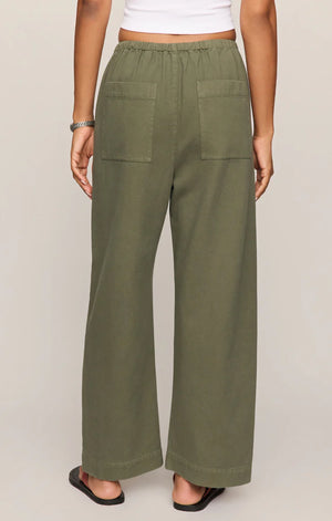 Z Supply Kit Twill Sage Carpenter Pant