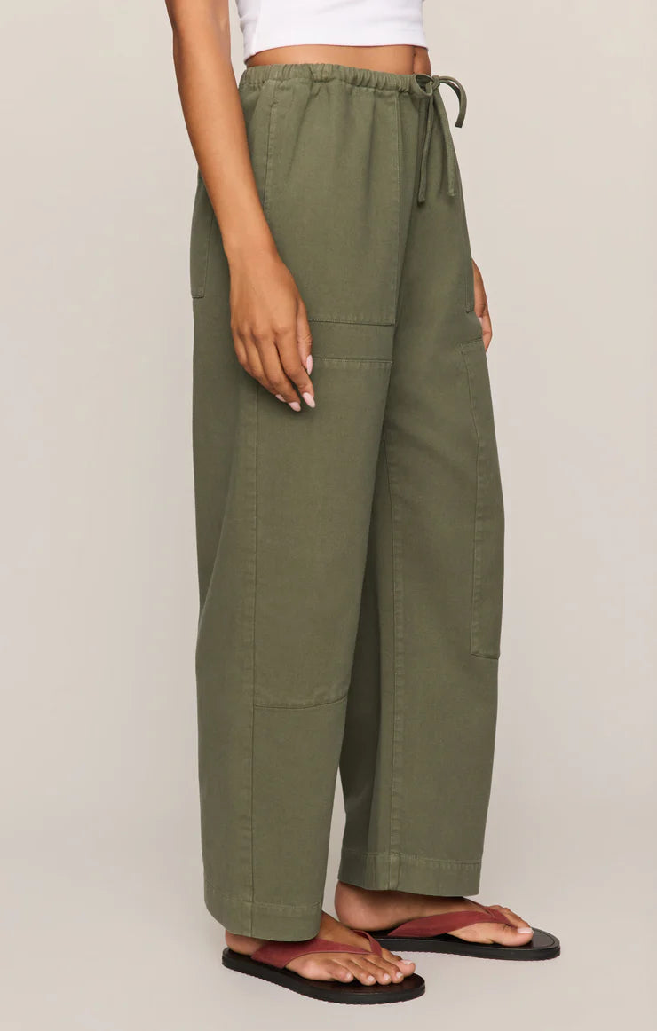 Z Supply Kit Twill Sage Carpenter Pant