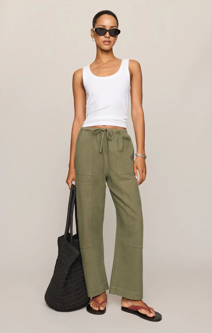 Z Supply Kit Twill Sage Carpenter Pant