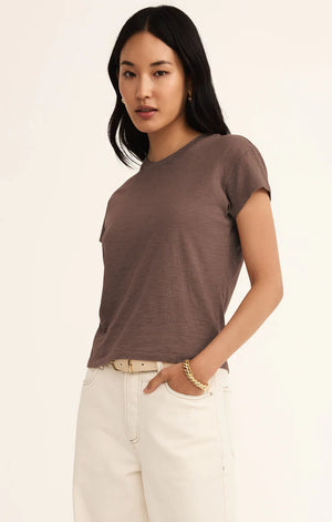 Z Supply Modern Slub Tee in Tavern