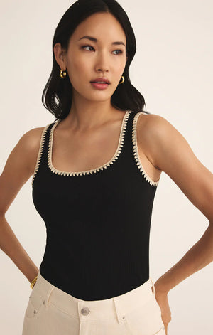 Z Supply Jaidynn Whipstitch Rib Tank