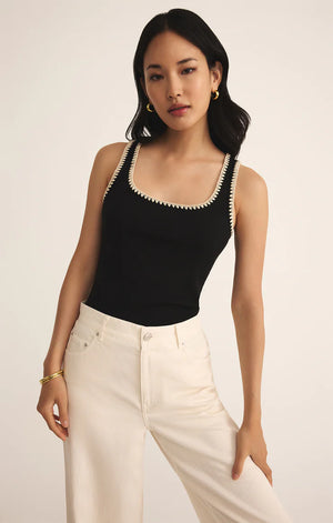 Z Supply Jaidynn Whipstitch Rib Tank