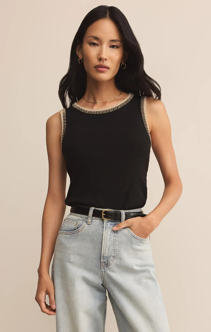 Z Supply Black Social Tank - Pilar Boutique