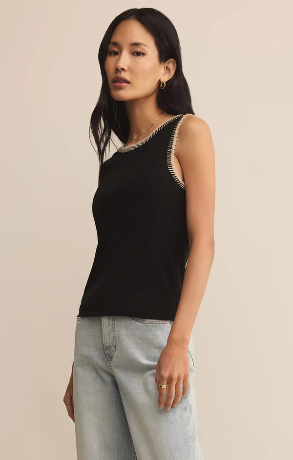 Z Supply Black Social Tank - Pilar Boutique