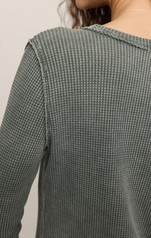 Z Supply Arlet Mini Thermal Top in Monstera
