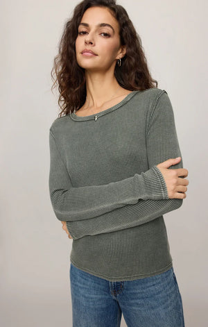 Z Supply Arlet Mini Thermal Top in Monstera