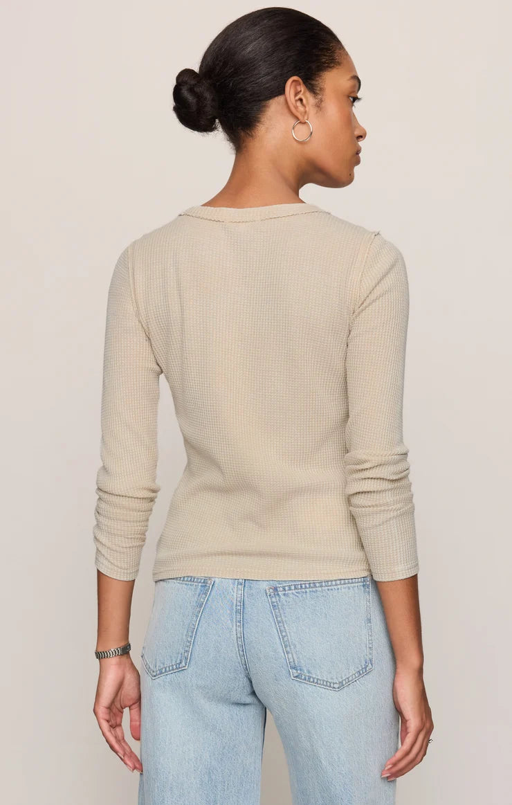 Z Supply Arlet Mini Thermal Top in Soft Ecru