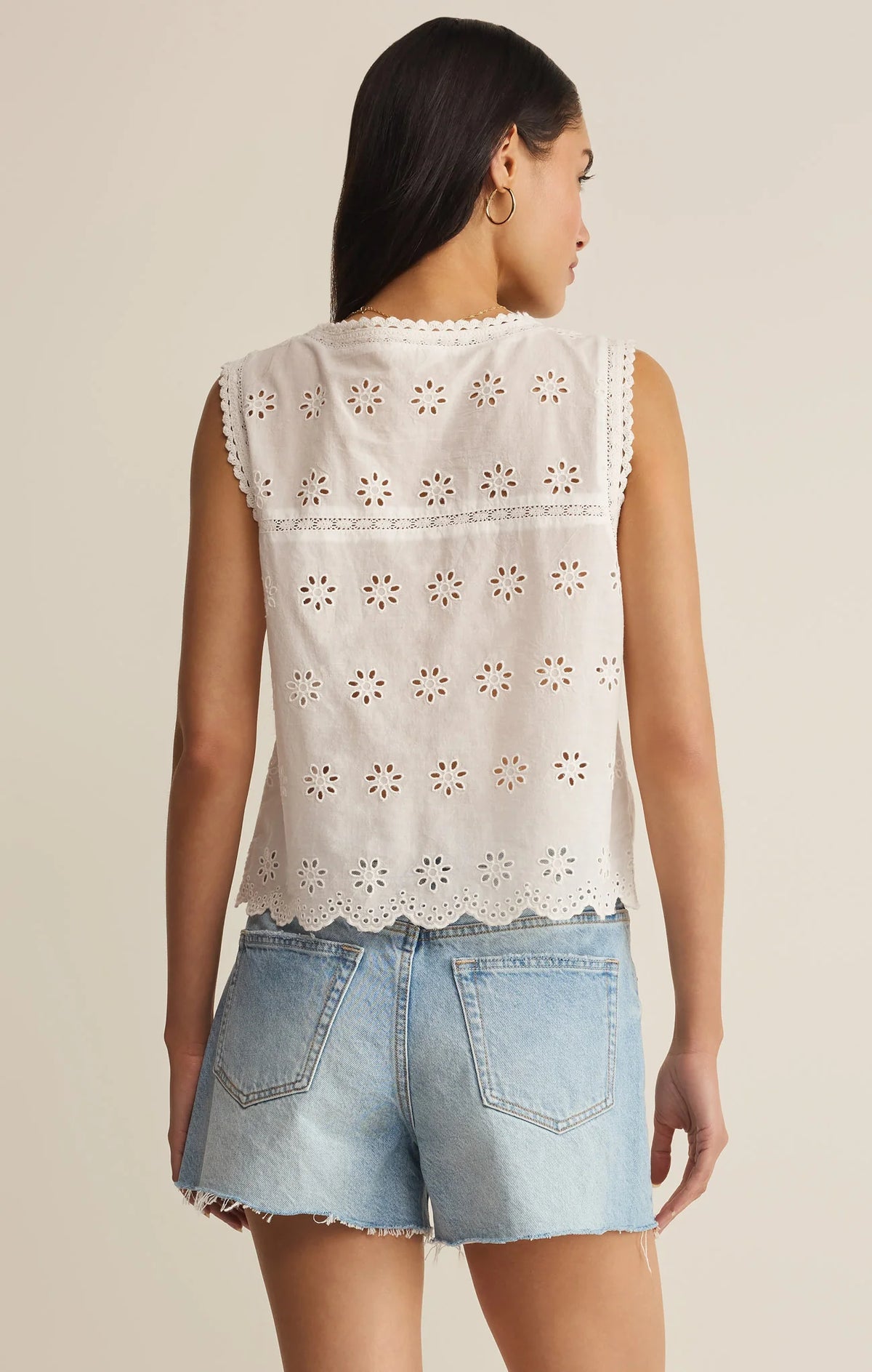 Z Supply Darcy Eyelet Top