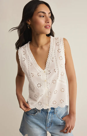 Z Supply Darcy Eyelet Top