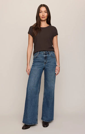 Z Supply Junie Slub Tee in Cocoa Bean