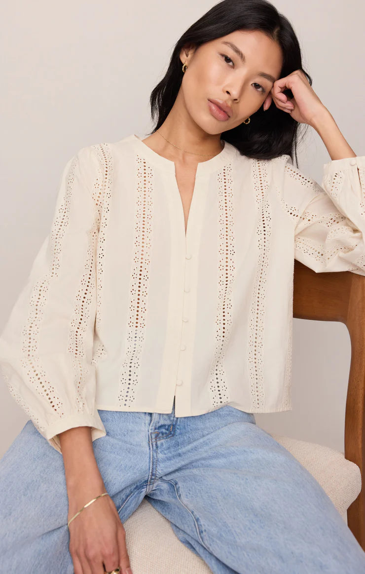Z Supply Louella Cloud Button Up Top