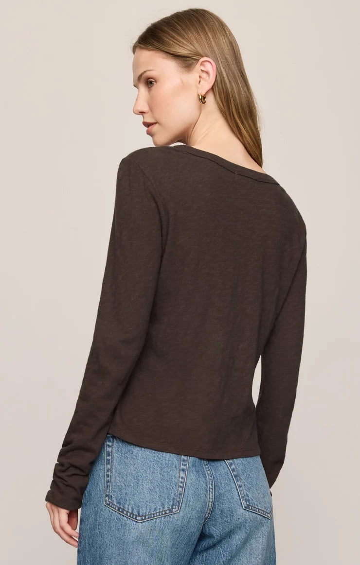 Z Supply Junie Long Sleeve in Cocoa Bean