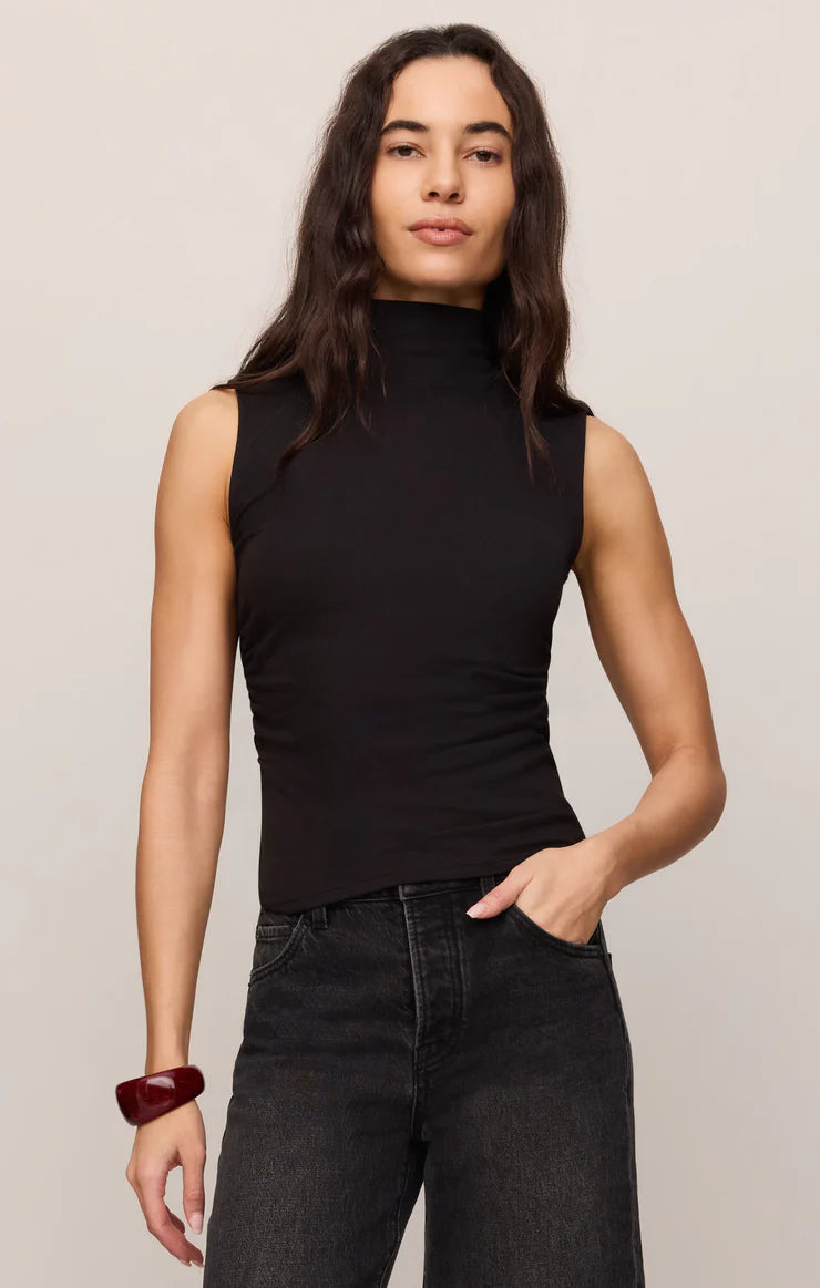 Z Supply Silva High Neck Tank in Black