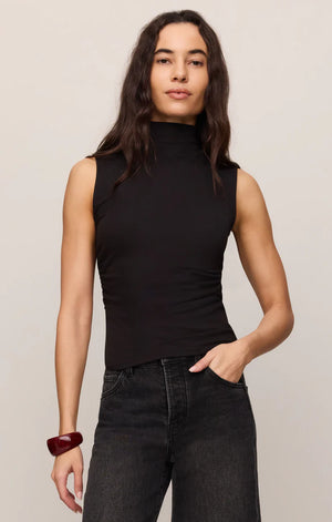 Z Supply Silva High Neck Tank in Black
