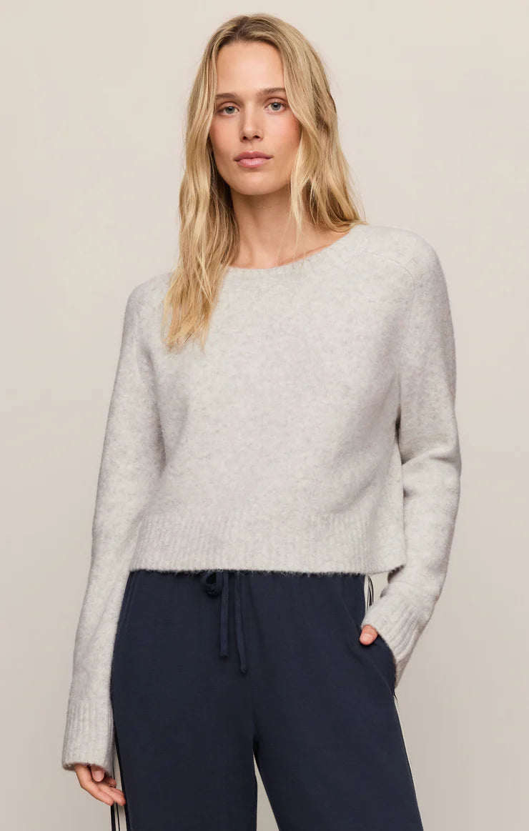 Z Supply Feather Grey Stand In Sweater