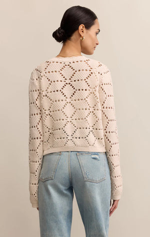 Z Supply Rosalyn Cardigan in Crystal