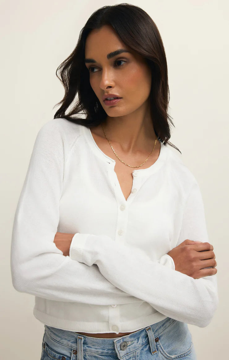 Z Supply The Perfect Layer Cardigan in White