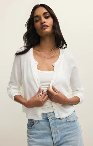 Z Supply The Perfect Layer Cardigan in White