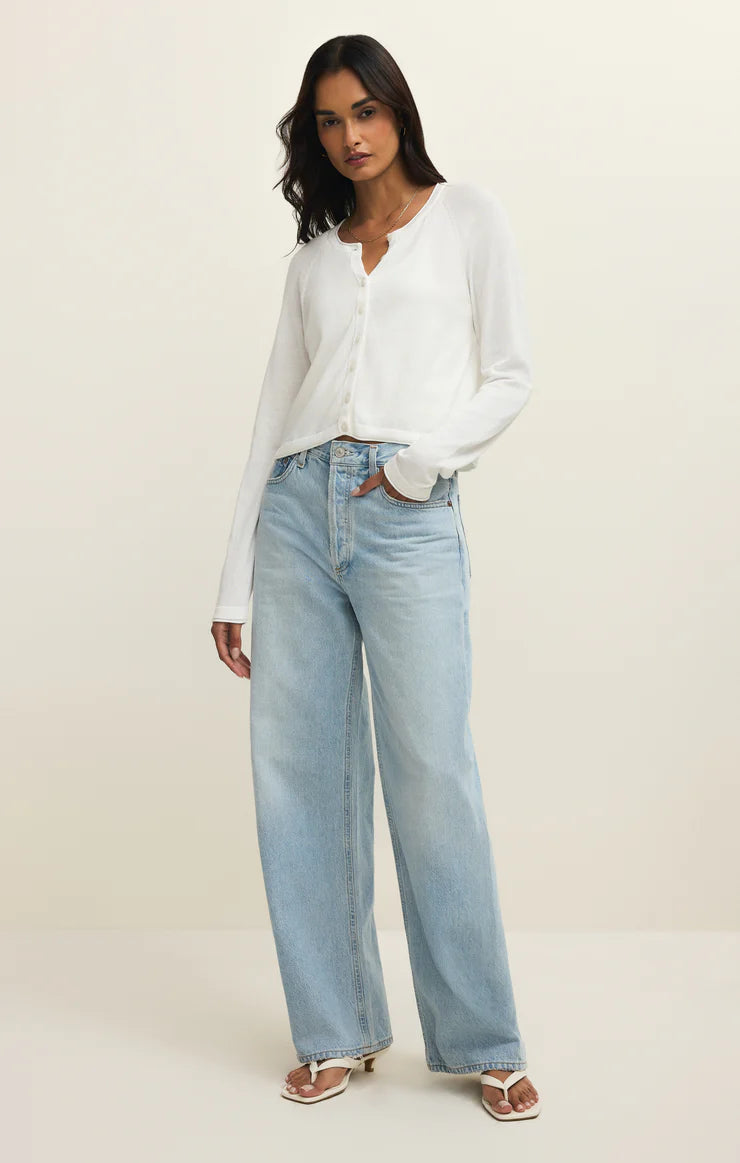 Z Supply The Perfect Layer Cardigan in White