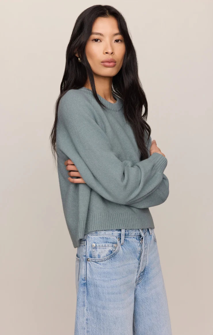 Z Supply Coming Up Sweater in Soft Succulent