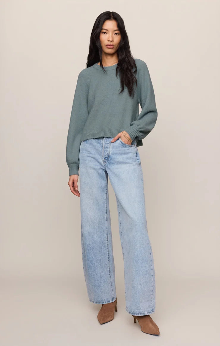 Z Supply Coming Up Sweater in Soft Succulent