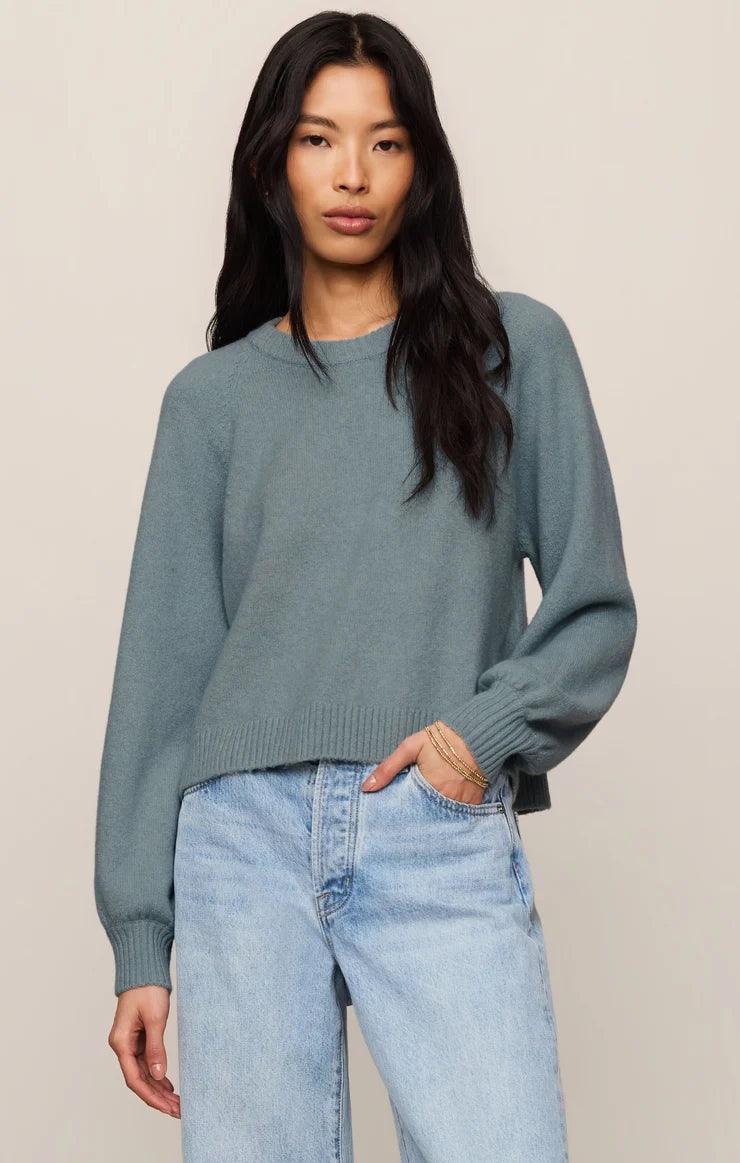 Z Supply Coming Up Sweater in Soft Succulent