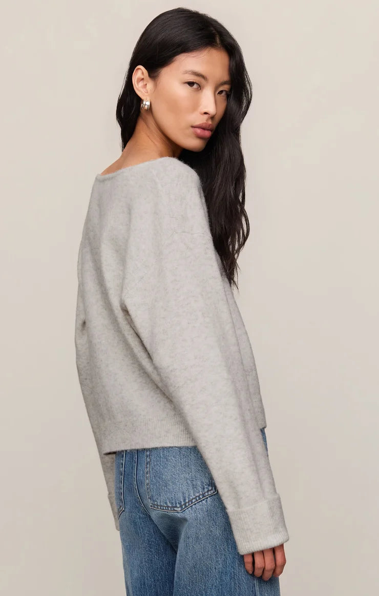 Z Supply Cerro Sweater in Feather Grey