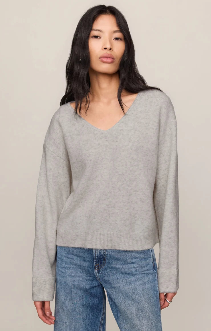 Z Supply Cerro Sweater in Feather Grey