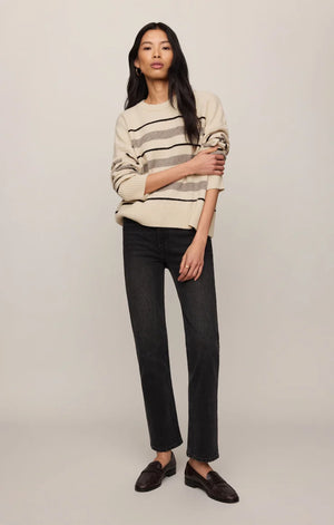 Z Supply Cirrus Stripe Sweater in Chalk