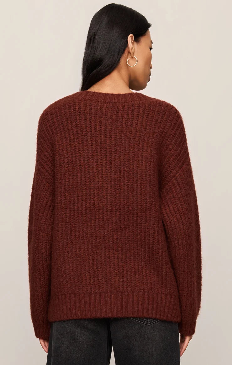 Z Supply Whitmore Cardigan in Velvet Rouge