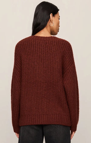 Z Supply Whitmore Cardigan in Velvet Rouge