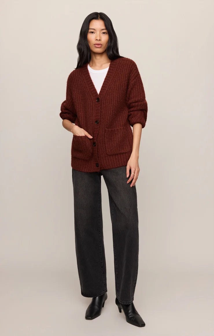 Z Supply Whitmore Cardigan in Velvet Rouge