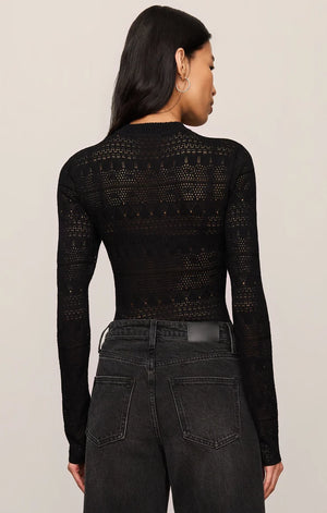 Z Supply Avery Sweater Top in Black