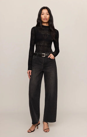 Z Supply Avery Sweater Top in Black