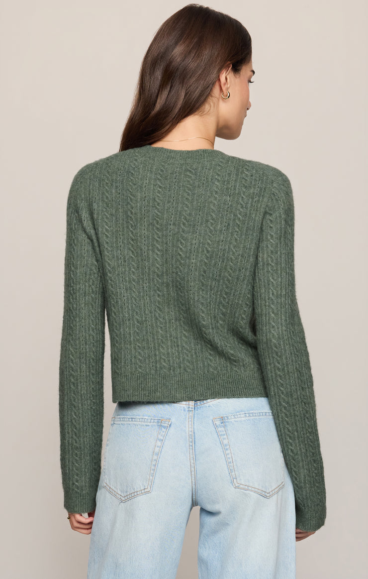 Z Supply Medina Pointelle Cardigan in Monstera