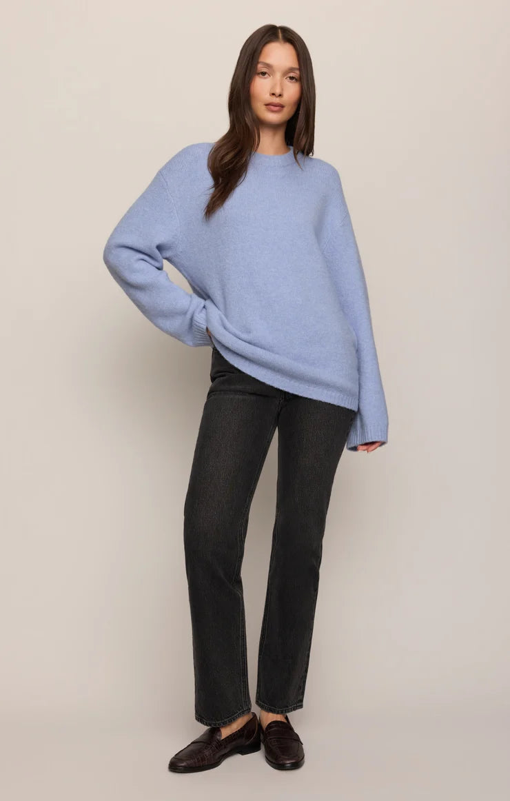 Z Supply Chill Mode Sweater in Crystal Blue
