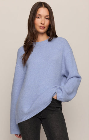 Z Supply Chill Mode Sweater in Crystal Blue